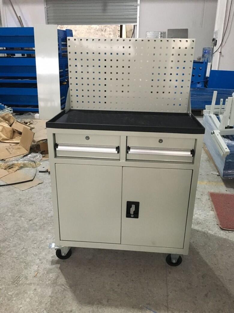 江蘇重型工具車 帶掛板工具車 柜式工具車定制廠家