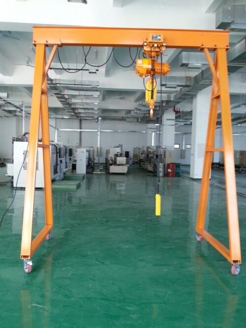 室內(nèi)小型龍門架提升機(jī) 配1-5噸電動葫蘆龍門架規(guī)格定制