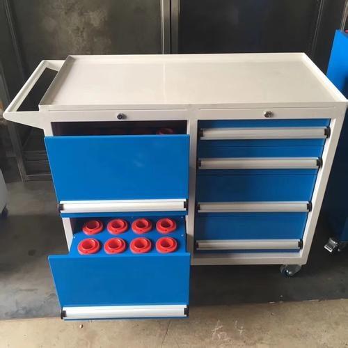 定制工廠用抽屜式刀具車 帶工具掛板刀具車 柜式存放bt50刀具