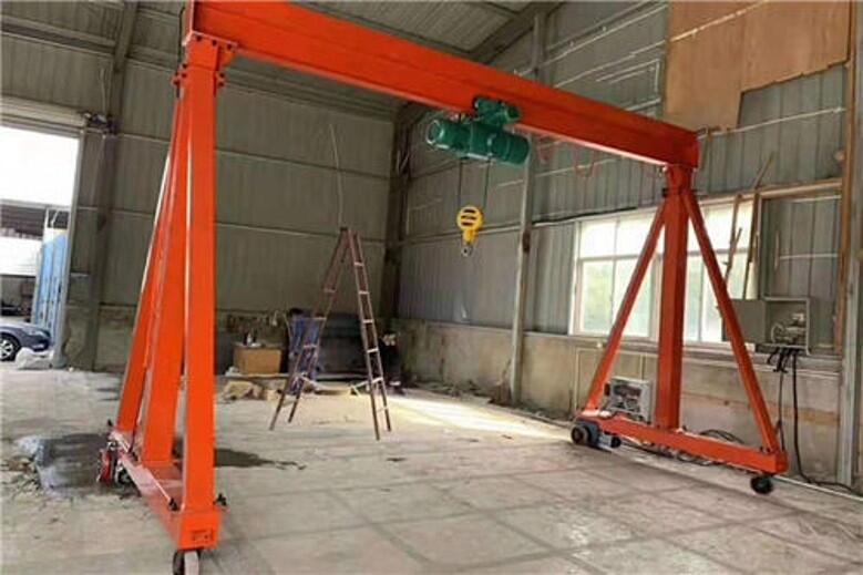 三噸龍門吊架規(guī)格按要求定做 小型龍門起重機圖片
