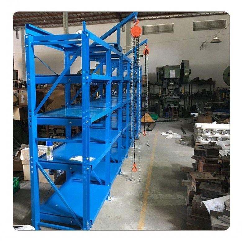 抽屜式模具架 帶天車移動(dòng)模具架子 三格四層模具架生產(chǎn)商
