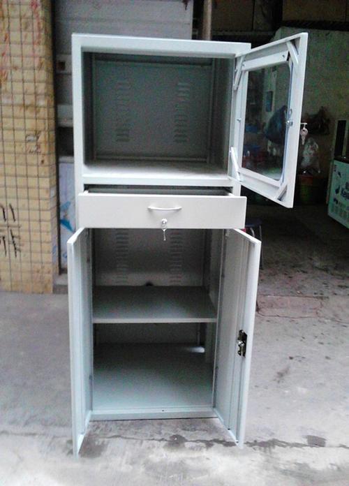 電腦柜配置電腦鍵盤抽屜 電腦主機箱為對開門 百利豐可定做