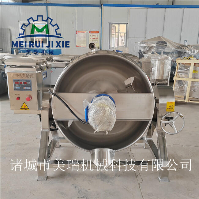 天然氣攪拌夾層鍋 立式蒸汽夾層鍋 可傾斜出料夾層鍋
