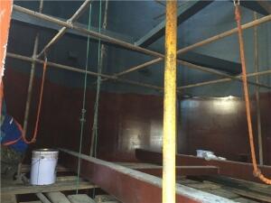 北寧煙囪內壁粘貼泡沫玻璃磚防腐專業(yè)施工