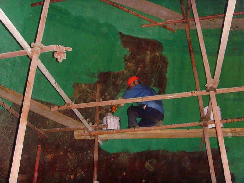 番禺煙囪內(nèi)壁粘貼泡沫玻璃磚防腐哪里有