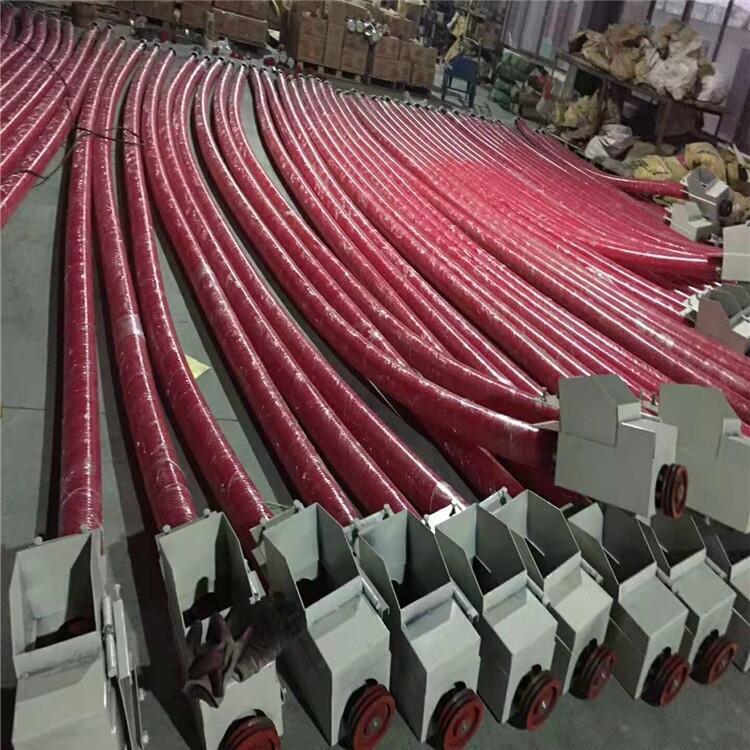 臨汾大吸力車載220v軟管抽糧機4寸12米 耐磨軟管吸糧機4寸6米