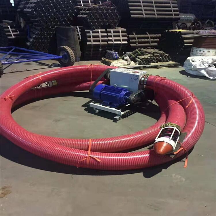 濰坊小麥玉米大沙抽糧機(jī)160型8米 車(chē)載式小型吸糧機(jī)4寸10米