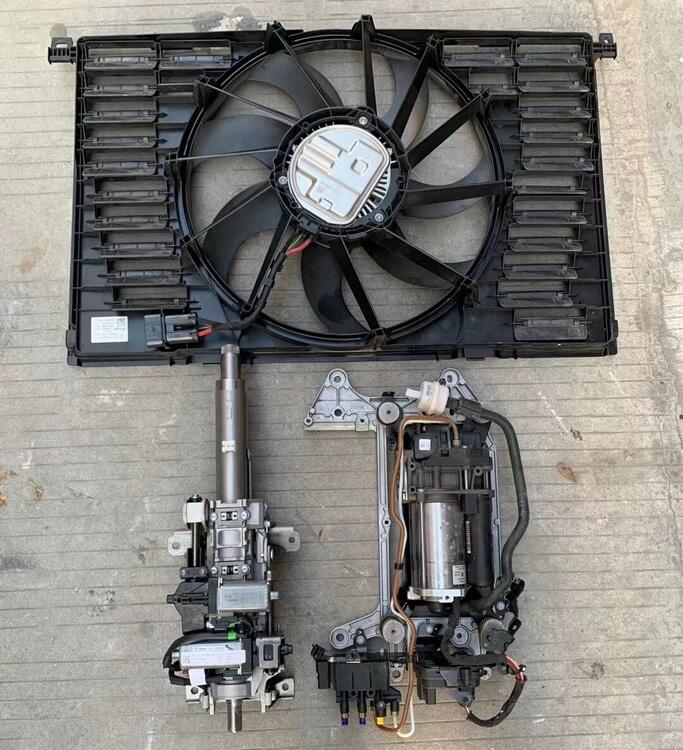 保時捷 帕拉梅拉971方向管柱 打氣泵 電子扇 水箱