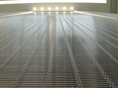 定制外墻鋁板網(wǎng)裝飾網(wǎng) 戶外幕墻網(wǎng) 玫瑰金拉伸防護(hù)網(wǎng)