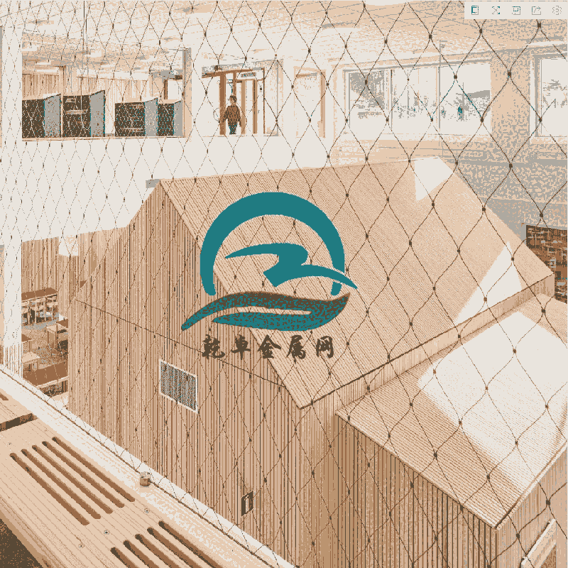 防高空墜物網幼兒園防護網不銹鋼絲繩網攔截網天井小孔網防拋物網