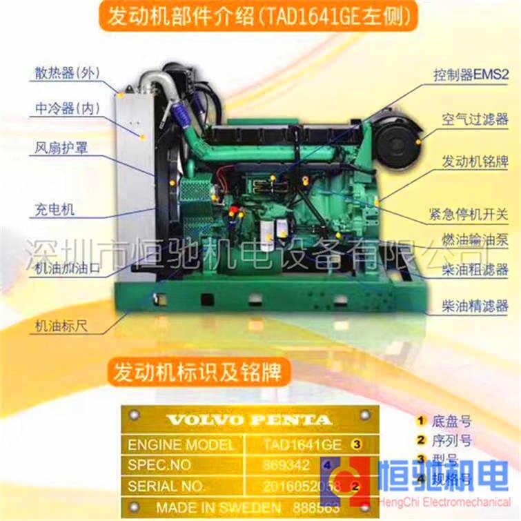 TAD1650GE中冷器總成 沃爾沃柴油發(fā)電機組維修