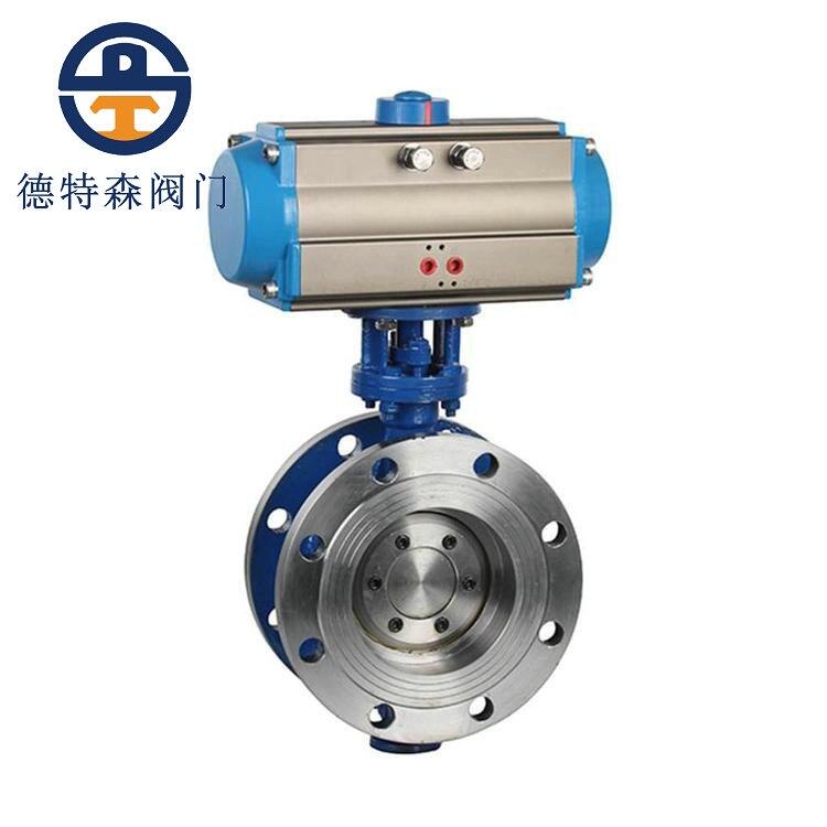 氣動硬密封蝶閥D643H-16C DN150 PN16 1.6MPA