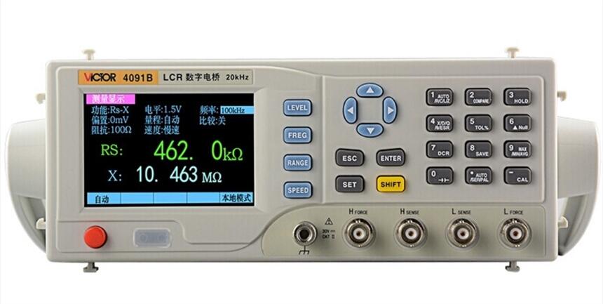 LCR測試儀勝利數(shù)字電橋VC4091B電阻電感電容表 高精度臺式電橋