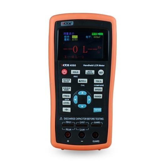 高精度電容電感表勝利VC4080手持LCR數(shù)字電橋測試儀