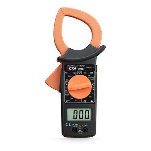 VICTOR勝利數(shù)字鉗形萬用表數(shù)顯鉗形表VC6015F 大電流1000A非接觸雙層保護絕緣