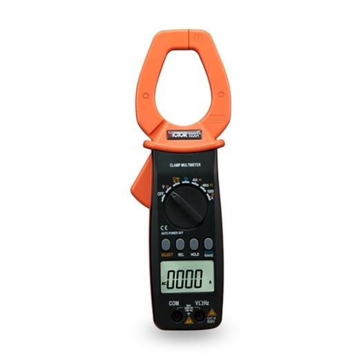 VICTOR鉗形電流表勝利VC6056A+數(shù)字大鉗口鉗形表1000A大電流鉗型萬用表
