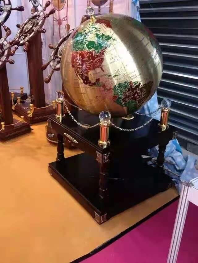 煥環(huán)祥工藝 廣州銅地球儀擺件定制 開業(yè)賀禮定做