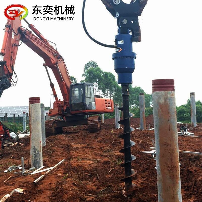挖掘機鉆土機 電線桿鉆孔機 光伏引孔機