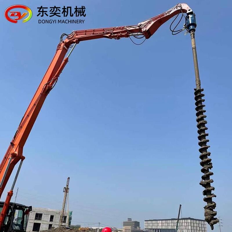 樁工機械螺旋鉆 鋼板樁引孔機 長螺旋液壓鉆工機