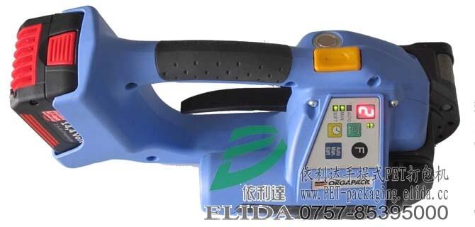 南海鋼鐵充電式PET打包機/陳村托盤手持式塑鋼帶捆扎機