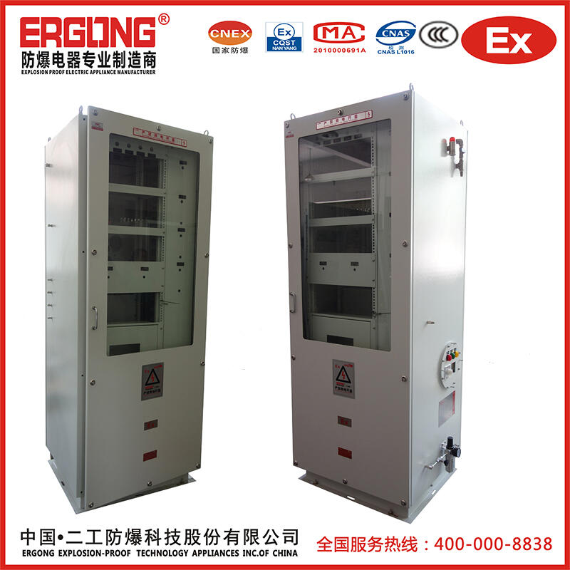 19U防爆電氣柜網(wǎng)絡機柜變頻器防爆正壓柜二工制造