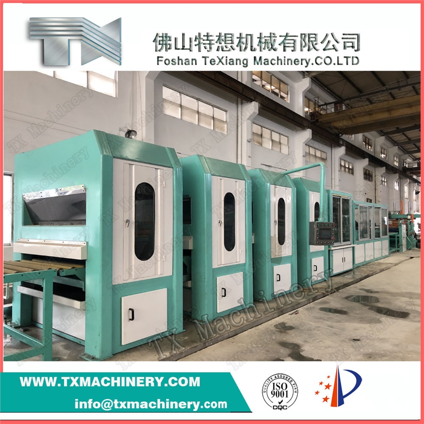 拉長(zhǎng)絲機(jī) 拉短絲機(jī)金屬平板不銹鋼板材銅鋁基材抗指紋油磨生產(chǎn)線