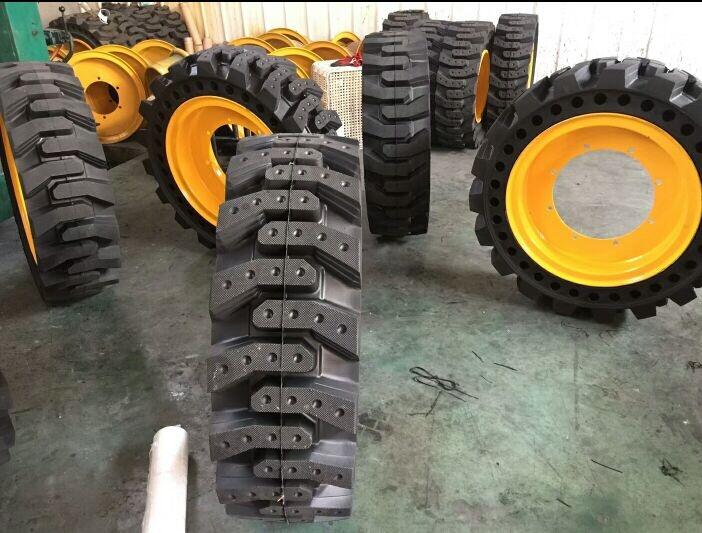 鴻進實心胎批發(fā)900-20倉庫車升降機工具車輪胎