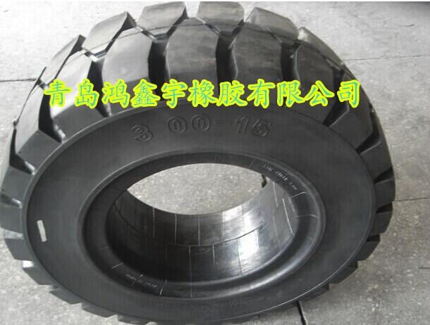 輪胎現(xiàn)貨300-15免充氣輪胎叉車(chē)升降機(jī)輪胎