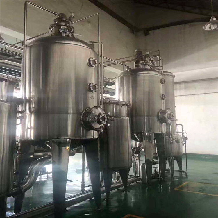四效4噸蒸發(fā)器,供應(yīng)二手糖漿用濃縮蒸發(fā)器