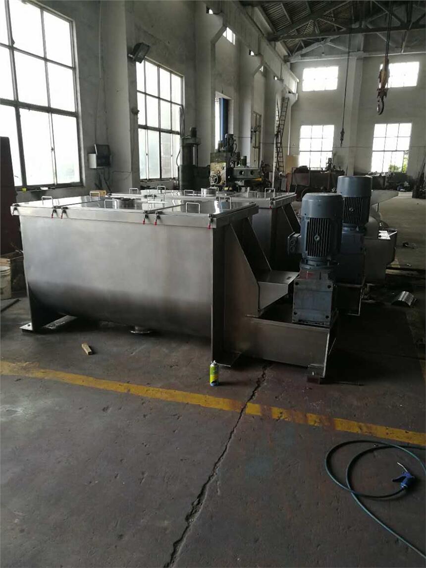 可非標(biāo)定制臥式螺帶混合機(jī) 肥料混合機(jī) 淀粉添加劑混合機(jī)