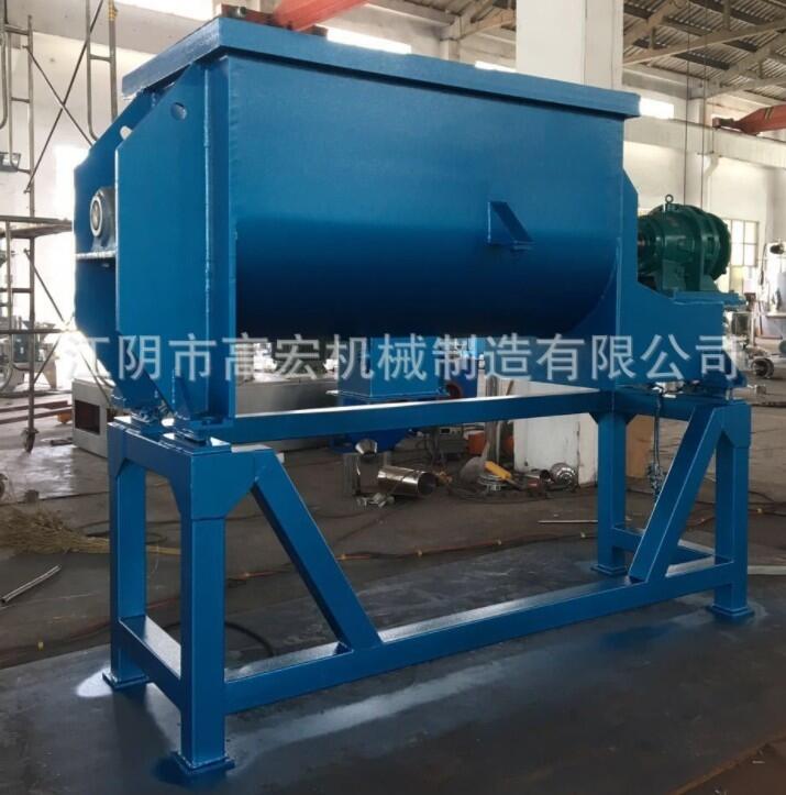 化肥混合機 飼料臥式螺帶混合機 不銹鋼攪拌機 簡易干粉攪拌機
