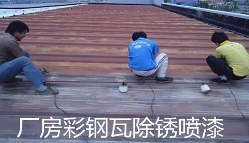 蔚縣彩鋼瓦除銹噴漆公司——蔚縣附近彩鋼瓦翻新施工公司