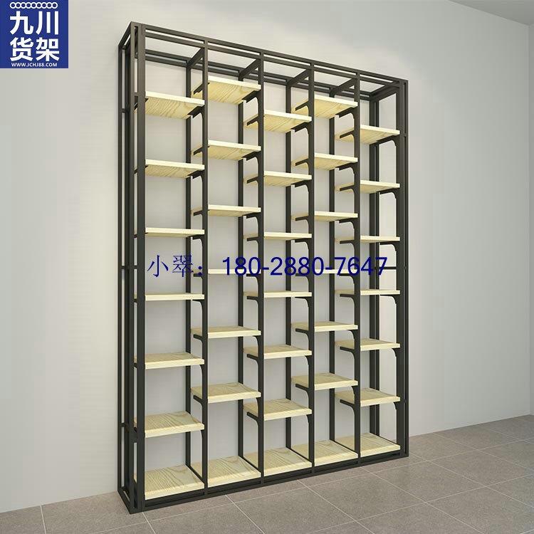 名創(chuàng)烤漆實木貨架 書店定制貨架 文具展示架