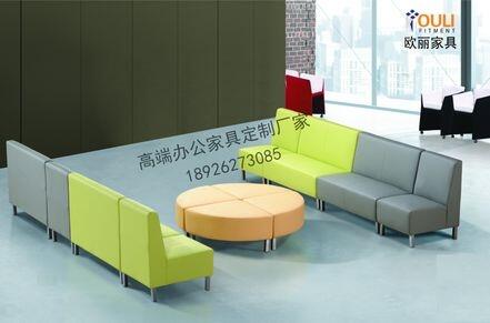 接待商務(wù)整套沙發(fā),貴賓接待室沙發(fā),皮沙發(fā),定制辦公室皮沙發(fā)·歐麗家具