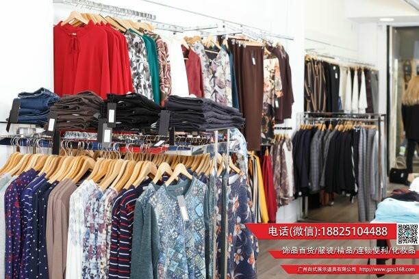 南寧km服裝落地款展示高架 高低服裝流水臺展示架