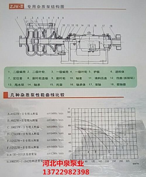 浮選高濃度喂料泵杜絕泄露吳川80ZJW65-45壓濾機(jī)泵