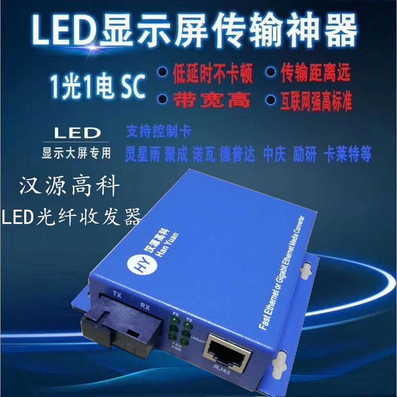 河北機場/高鐵信息發(fā)布LED顯示屏用大屏光纖收發(fā)器漢源高科