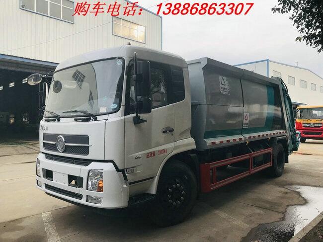 東風(fēng)天錦14方壓縮勾臂垃圾車?yán)诸愄幚? title=