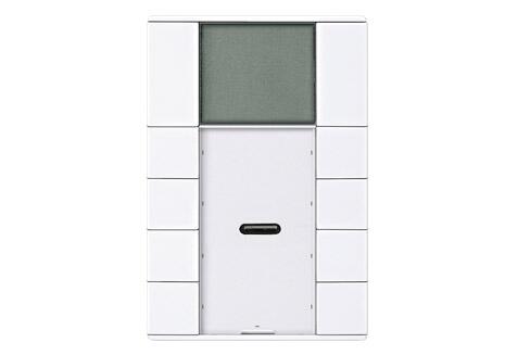 MTN6214-4019 施耐德莫頓KNX設計系列8鍵LCD溫控面板帶耦合器(純白色)