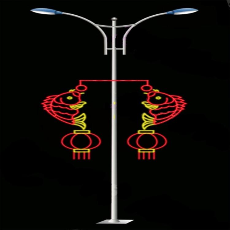瑞雪豐年燈桿  中國夢富強文明   亞克力燈籠