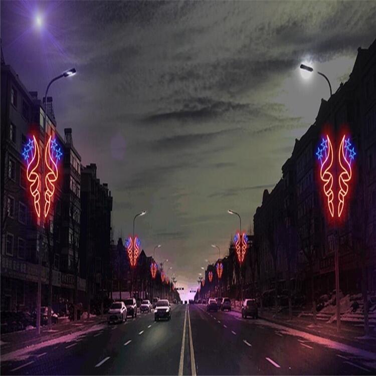 鳳舞九天燈桿  來圖定制圖案裝飾燈   亞克力中國結(jié)