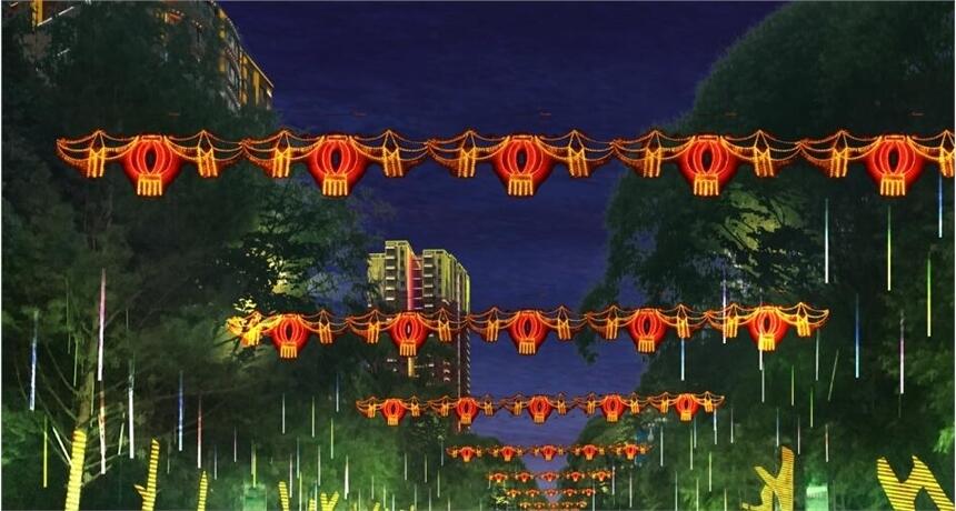 掛路上燈籠動感藝術燈尺寸多樣