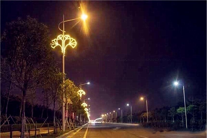 中國結燈箱電桿裝飾燈燈桿燈箱
