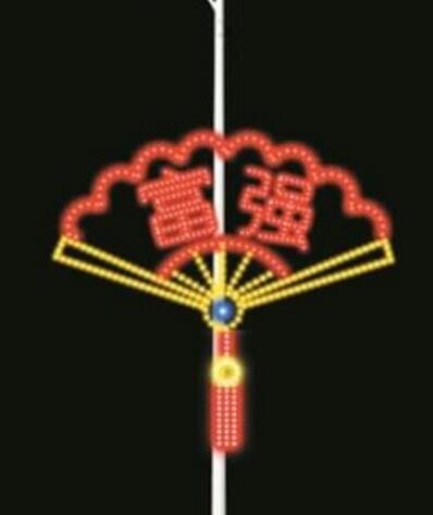 縣城燈桿裝飾街道跨街燈設計效果圖