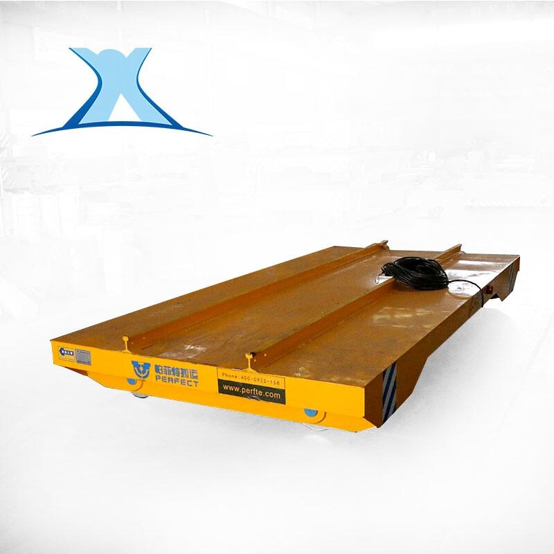 電纜卷筒供電地軌車 建筑工地機械設(shè)備運輸搬運電動平板車