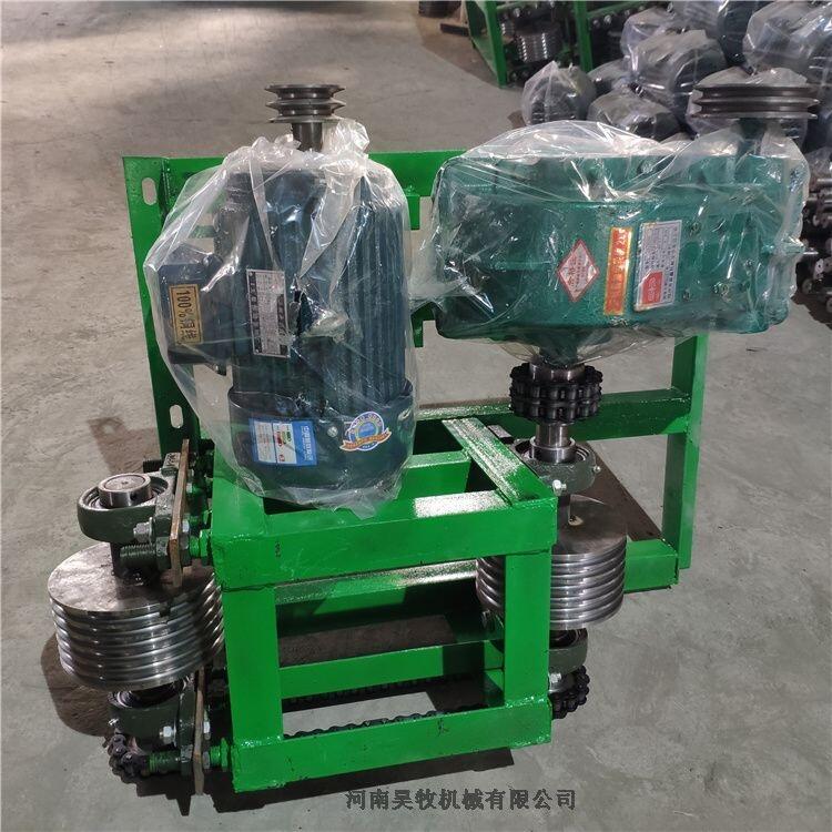 昊牧羊舍自動清糞機緊繩示意圖