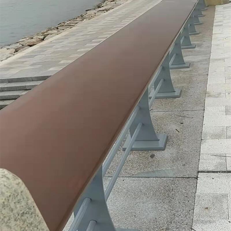 天津海邊防腐木扶手不銹鋼護欄提供廠家