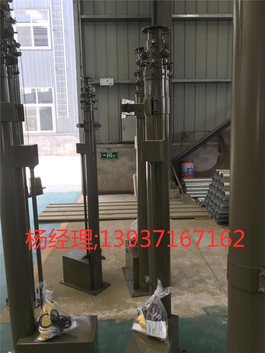 野外方艙式升降桿安裝 手動升降桿避雷針使用方法 揚(yáng)博升降桿直銷
