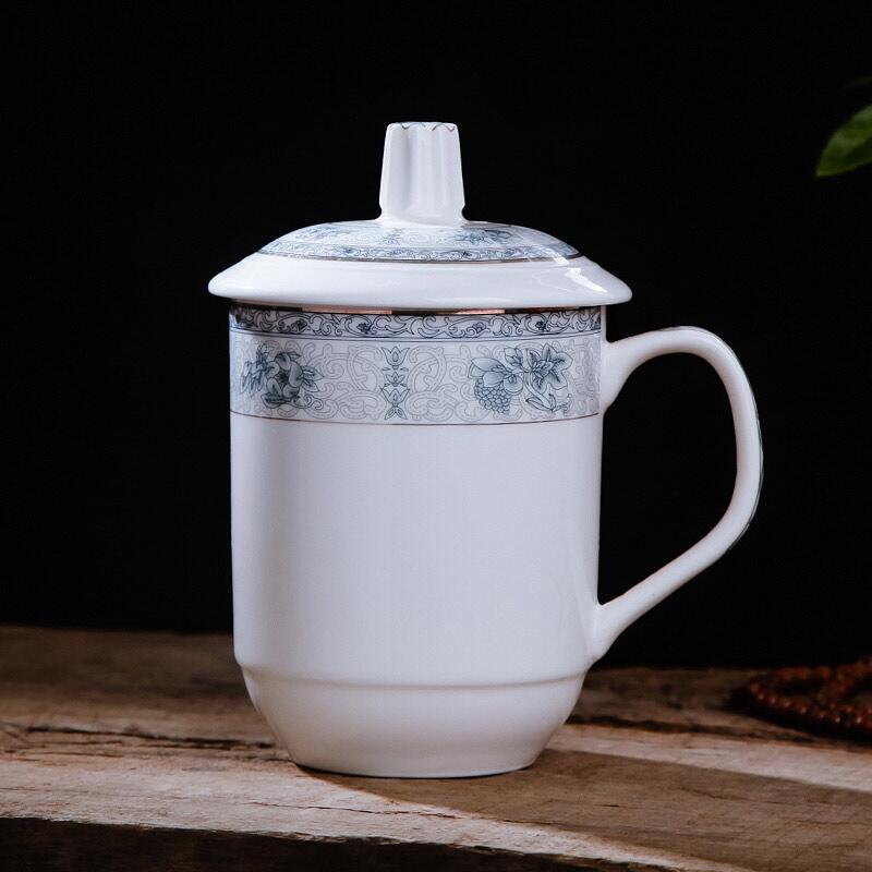 保險(xiǎn)促銷禮品茶杯,鼠年賀歲茶杯定制