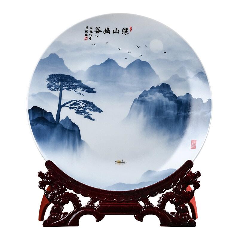 集團(tuán)成立紀(jì)念盤(pán)定制，大型公司成立五十周年活動(dòng)紀(jì)念盤(pán)，景德鎮(zhèn)陶瓷工藝盤(pán)擺件